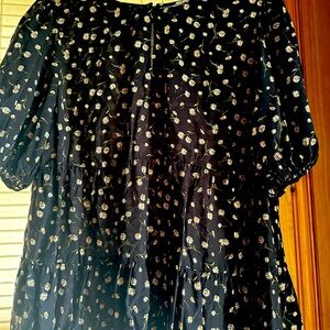 Lily White Ruffle blouse